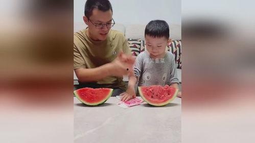 宝贝吃瓜比赛,萌娃欢乐竞技，瓜果飘香童年时光